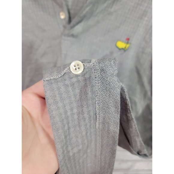 Masters Clubhouse Collection Mens Golf Polo Shirt L Gray Diamonds Italy‎ - Picture 5 of 7